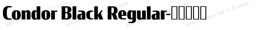 Condor Black Regular字体转换